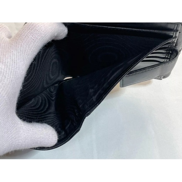 GUCCI Black Bi-fold Wallet Punching Design GG 115080 2067 - Picture 4 of 15